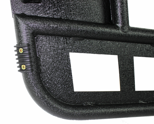 Jeep TJ Front Tube Doors 97-06 Wrangler TJ Black Textured Powdercoat Steel Fishbone Offroad-1
