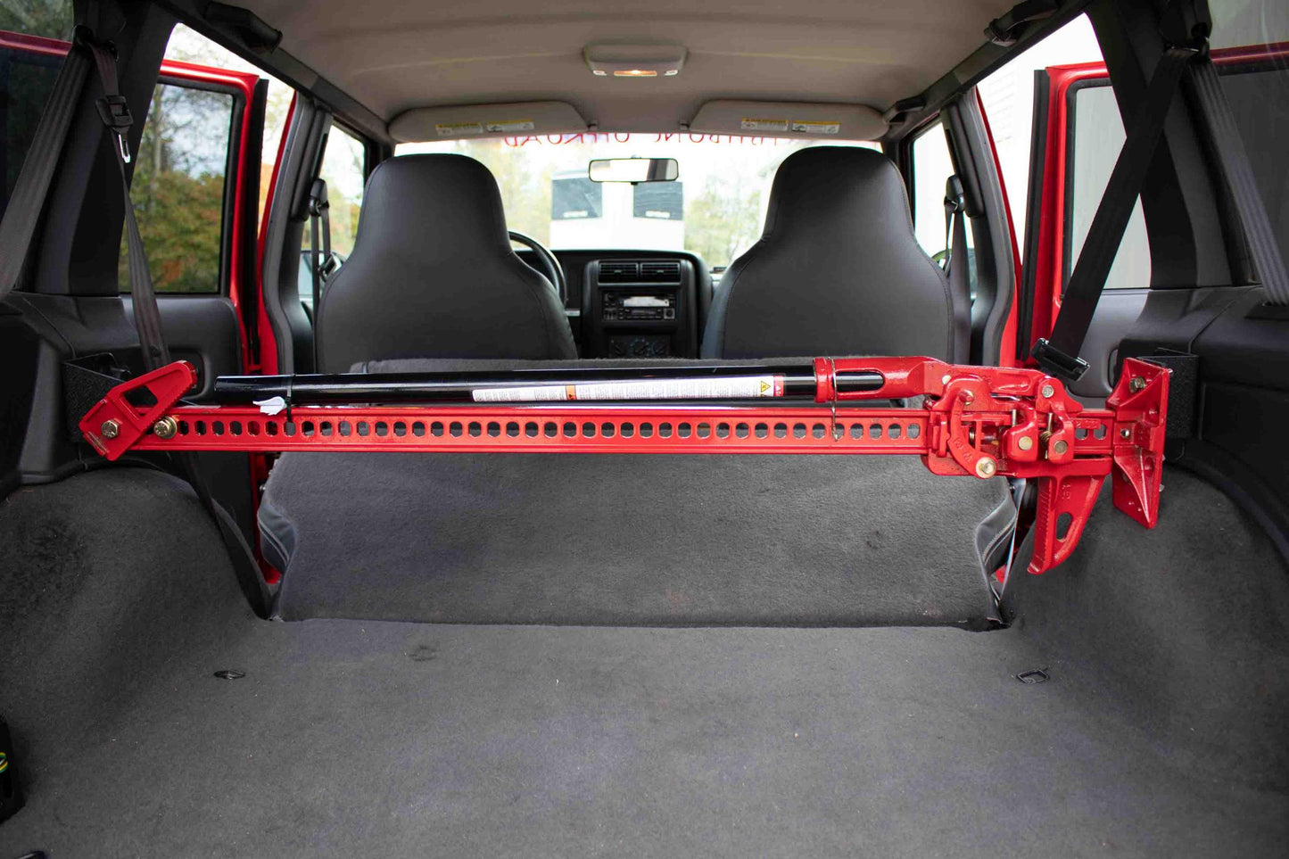Fishbone Offroad 1984-2001 Jeep Cherokee XJ Rear Seat Hi-Lift Jack Mount Fishbone Offroad