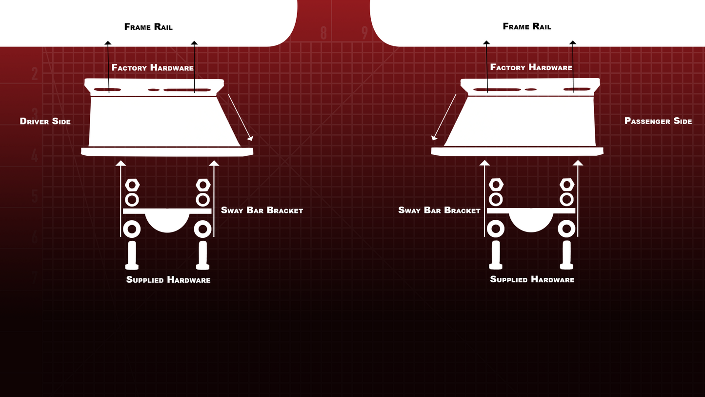 Fishbone Offroad 2-6 Inch Sway Bar Drop Brackets 73-87 Chevrolet/GMC Fishbone Offroad