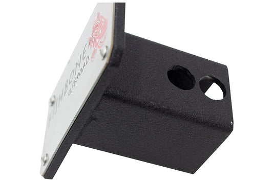 Hitch Cover For 2 Inch Hitch Black Powdercoated Steel Fishbone Offroad-1