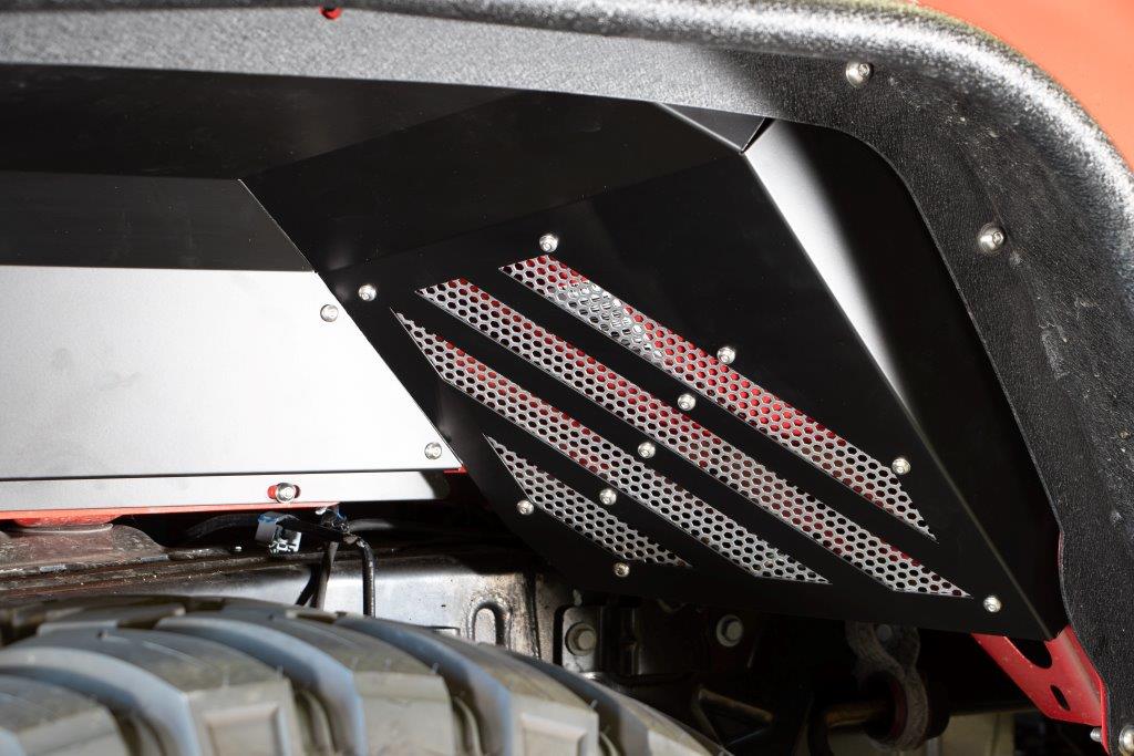 Gladiator Rear JT Black Aluminum Inner Fenders For 2020 Pres JT Gladiator Fishbone Offroad-10