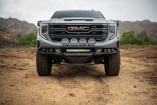 2022 2025 GMC Sierra 1500 Tube Front Bumper DV8 Offroad-1