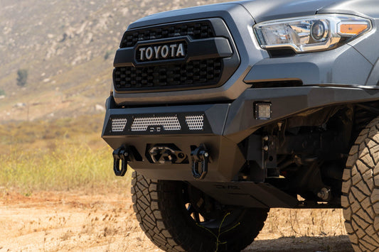2016 2023 Toyota Tacoma Mto Series Winch Front Bumper DV8 Offroad-1