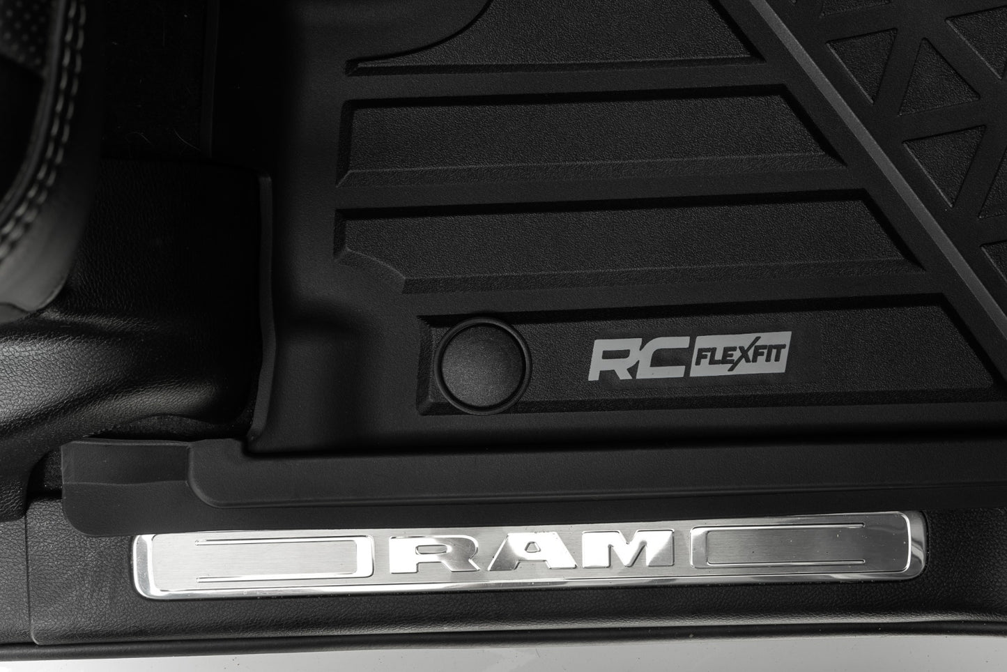Flex-Fit Floor Mats FR & RR Crew Ram 1500 (19-24)/1500 TRX (21-24) Rough Country-5