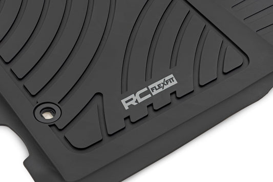 Flex-Fit Floor Mats Front and Rear Toyota Tacoma 2WD/4WD (2012-2015) Rough Country-1