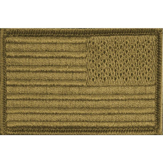 American Flag Patch Embroidered USA 2.0 x 3.0 Inch Patch w/ Velcro/Hook Backing Stars On Left Bartact-1