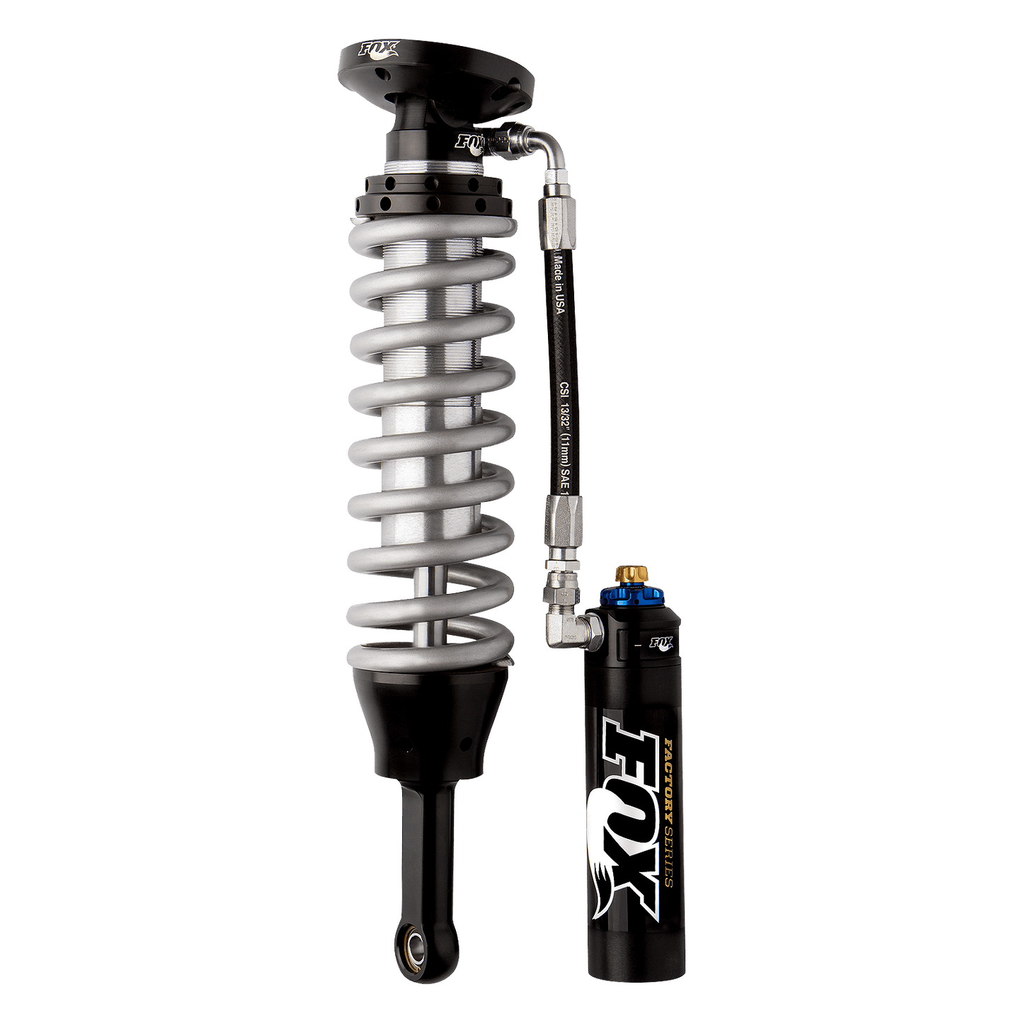 94-04 Toyota Tacoma w/ UCA Front Coilover Race 2.5 Remote Reservoir 5.5 Inch 0-3 Inch LiftTacoma 0-3in Front Coilover 2.5 Resi Dual Speed Compression Adjuster Offroad Shocks Fox Factory