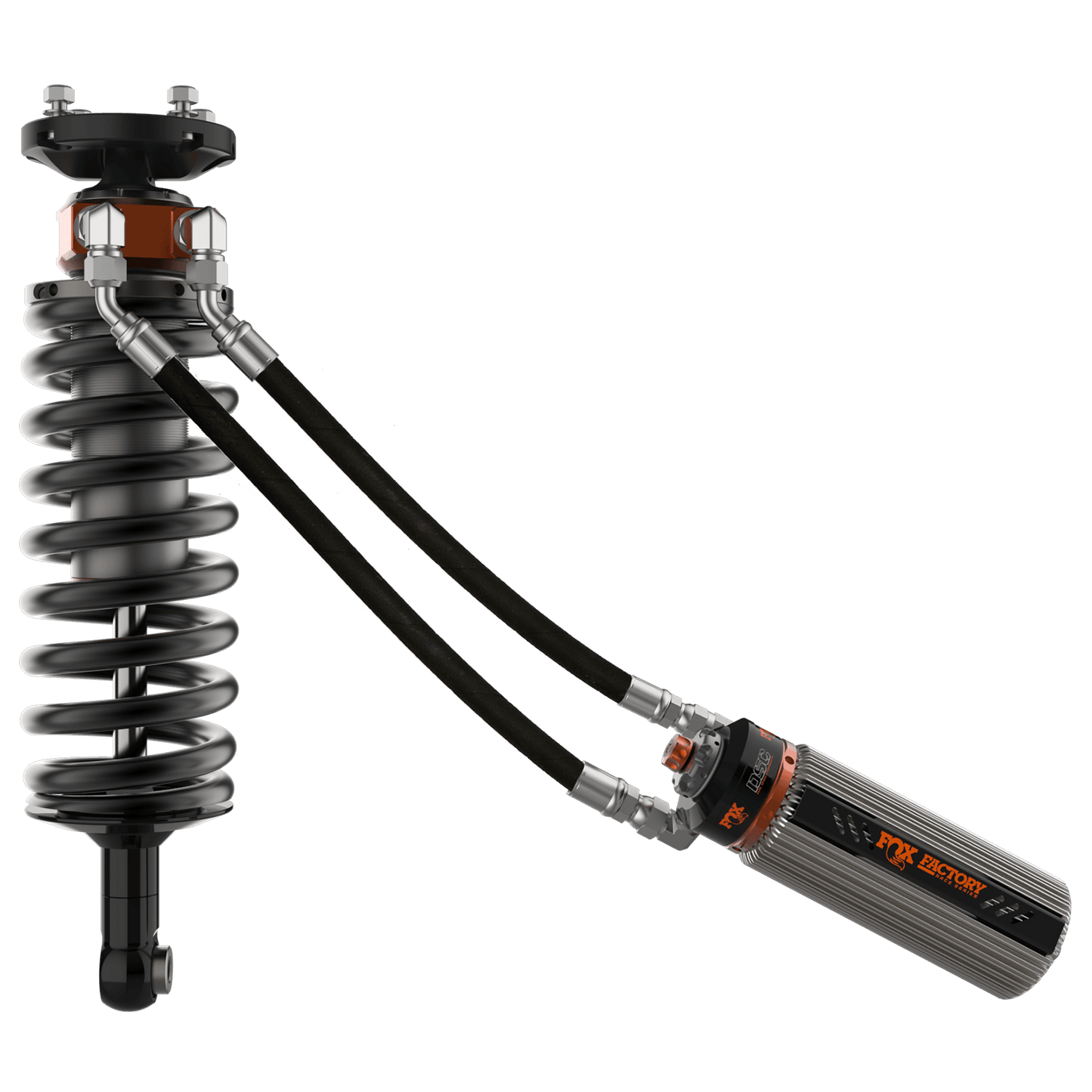22-Up Toyota Tundra w/UCA Front Coilover Internal Bypass Race 3.0 Recirculating Remote Reservoir Dual Speed Compression Adjuster 2-2.25 Lift Offroad Shocks Fox Factory