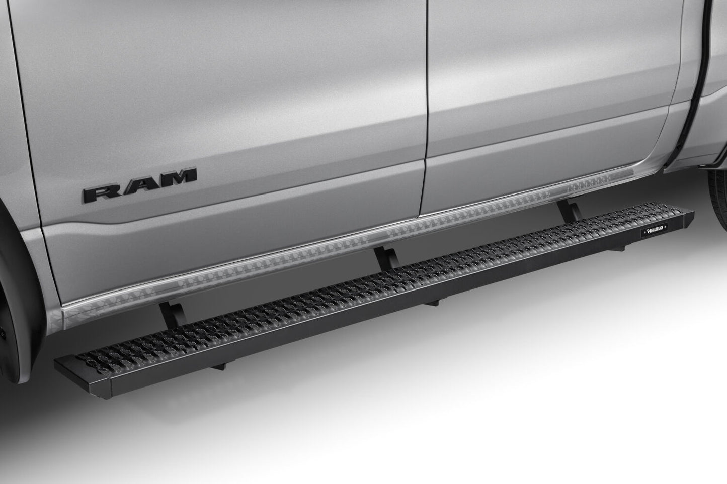 Growler Step System Cab Length (1 Step per Side) 7 Inch Board 2019-2025 (New Body Style) Ram 1500 Crew Cab Textured Black NFab-12