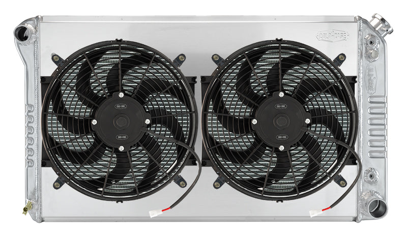 77-87 GM Truck 21 Inch 1.25/1.5 Outlets AT Dual 14 Inch Cold Case Radiators