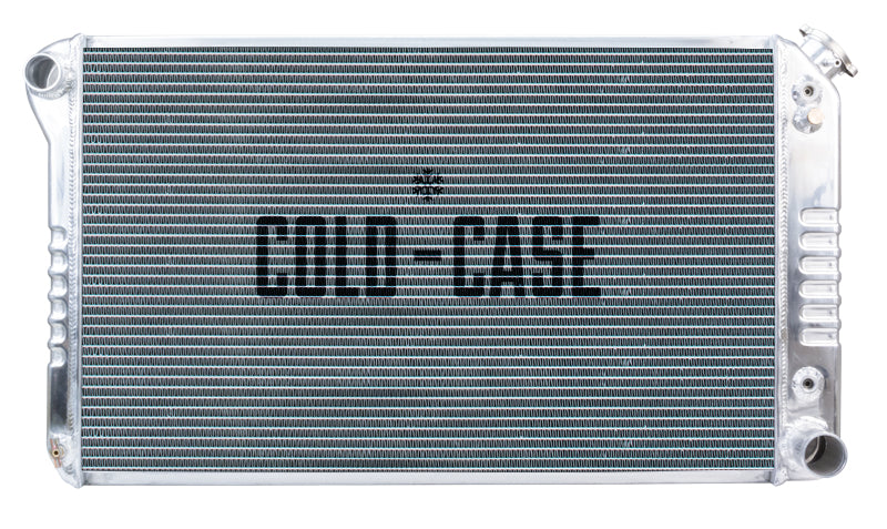 77-87 Chevy/GMC Pickup Truck 21 Inch Aluminum Radiator AT and 12 Inch Fan Kit Cold Case Radiators-1