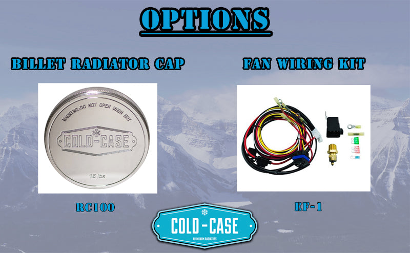 Cold Case Radiators 67-76 Chevy GMC Pickup Truck Aluminum Radiator And 14 Inch Fan Kit Cold Case Radiators