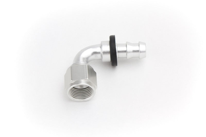 Fitting, #8 JIC 90 Degree Low Pressure Push Lock Performance Components PSC Steering