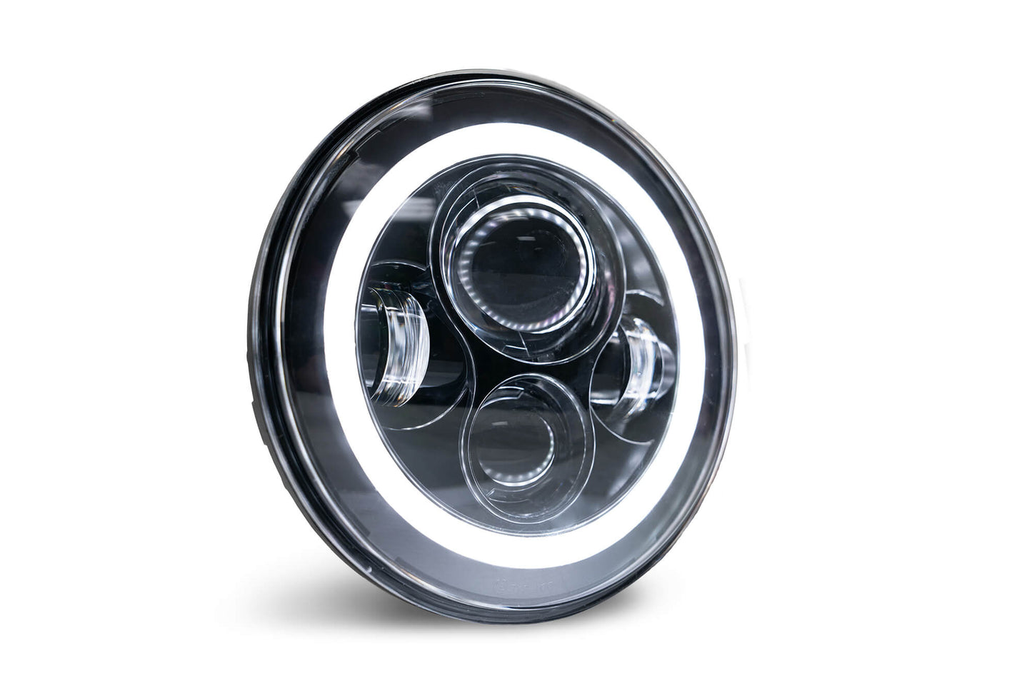 2007 2018 Jeep Wrangler JK JKU Projector Led Headlights With White Halo DV8 Offroad-8
