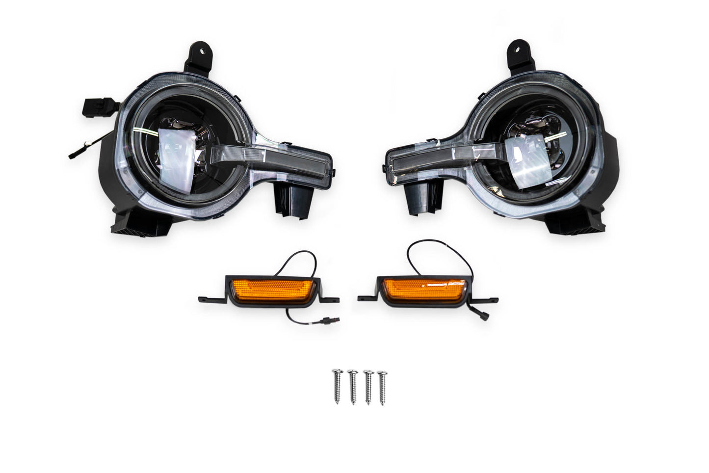 2021 2025 Ford Bronco Black Headlights DV8 Offroad-14