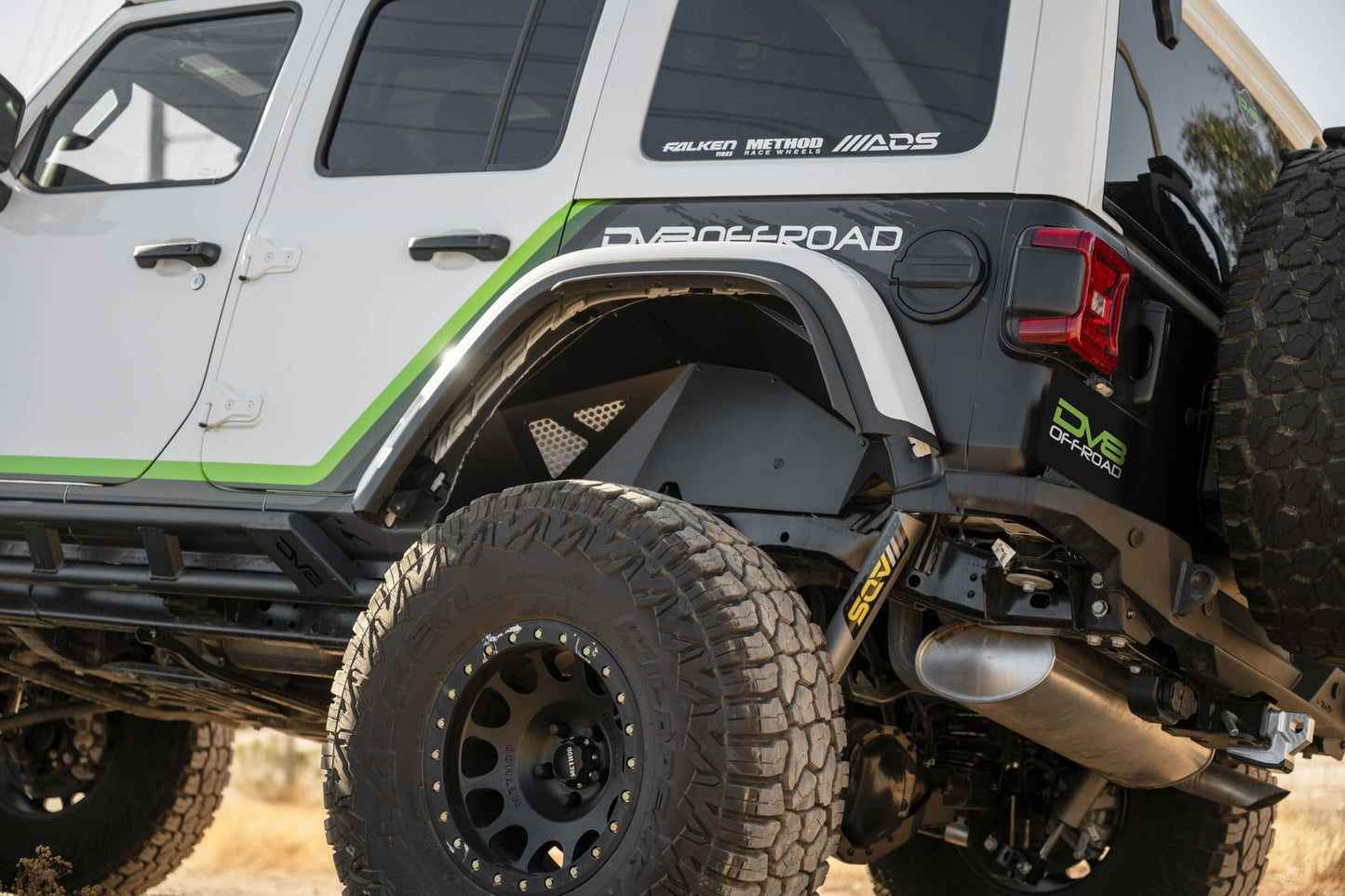 2018 2024 Jeep Wrangler JL JLU Rear Inner Fenders DV8 Offroad-13