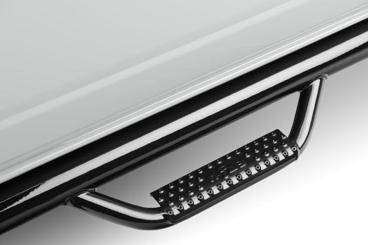 Nerf Step Bar Wheel-to-Wheel (1 Step per Side) 1997-2006 Jeep Wrangler (Non-Unlimited) TJ/BJ 2-Door Gloss Black NFab-1