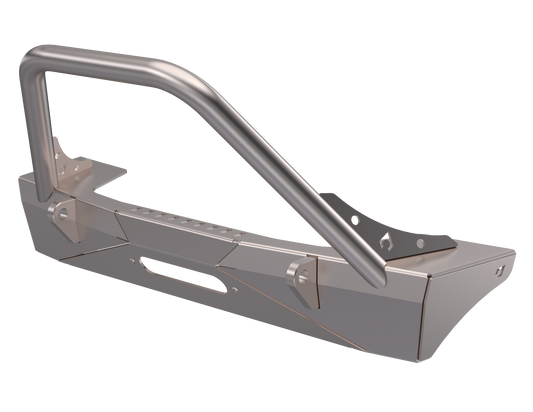 Jeep JL,JT,JK Sentinel Front Bumper with Hoop Artec Industries-1