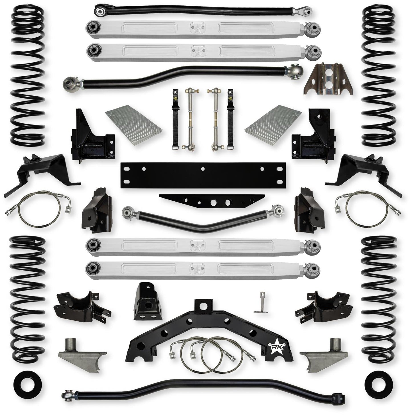 3.5 Inch X Factor X2 Pro Elite 6 Inch Stretch Long-Arm Suspension System For Jeep Wrangler JK Rock Krawler-1