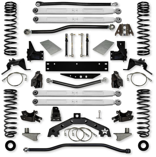 3.5 Inch X Factor X2 Pro Elite 6 Inch Stretch Long-Arm Suspension System For Jeep Wrangler JK Rock Krawler-1