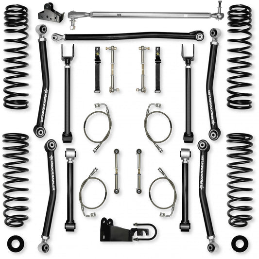 4.5 Inch Adventure X Mid-Arm Suspension System for Jeep Wrangler JK Rock Krawler-1