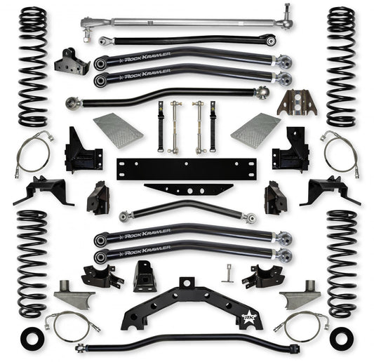 4.5 Inch X-Factor X2 Rear 6 Inch Stretch Long-Arm Suspension System for Jeep Wrangler JK Rock Krawler-1