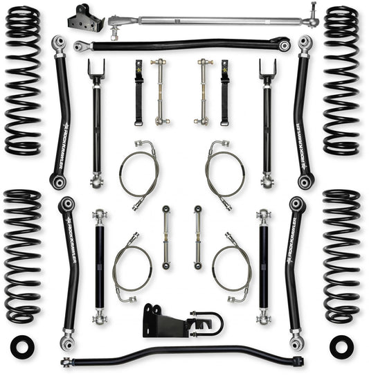 4.5 Inch X-Factor Mid-Arm Suspension System for Jeep Wrangler JKU Rock Krawler-1