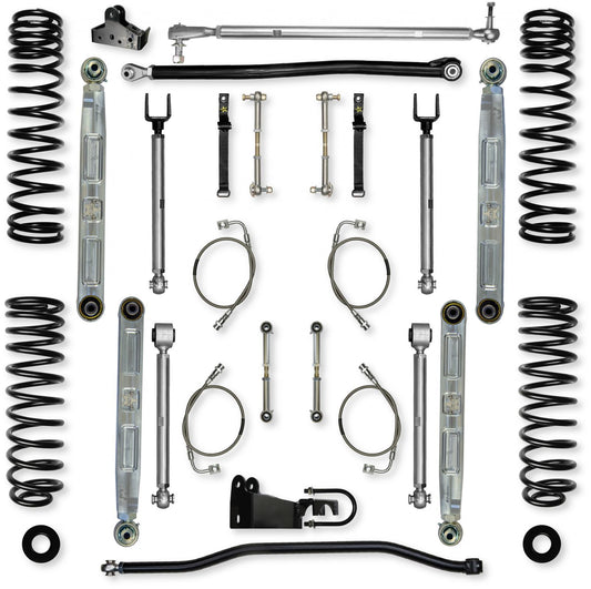 4.5 Inch X-Factor Pro Elite Mid-Arm Suspension System for Jeep Wrangler JKU Rock Krawler-1