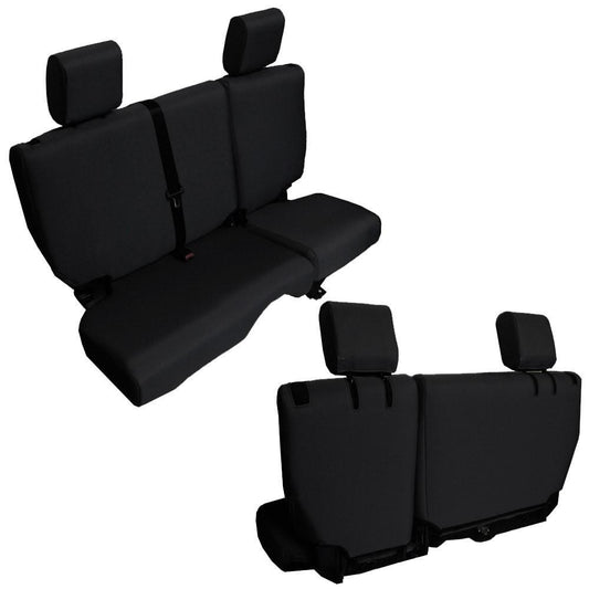 Jeep JK Seat Covers Rear Split Bench 11-12 Wrangler JK 4 Door Baseline Performance Bartact-1