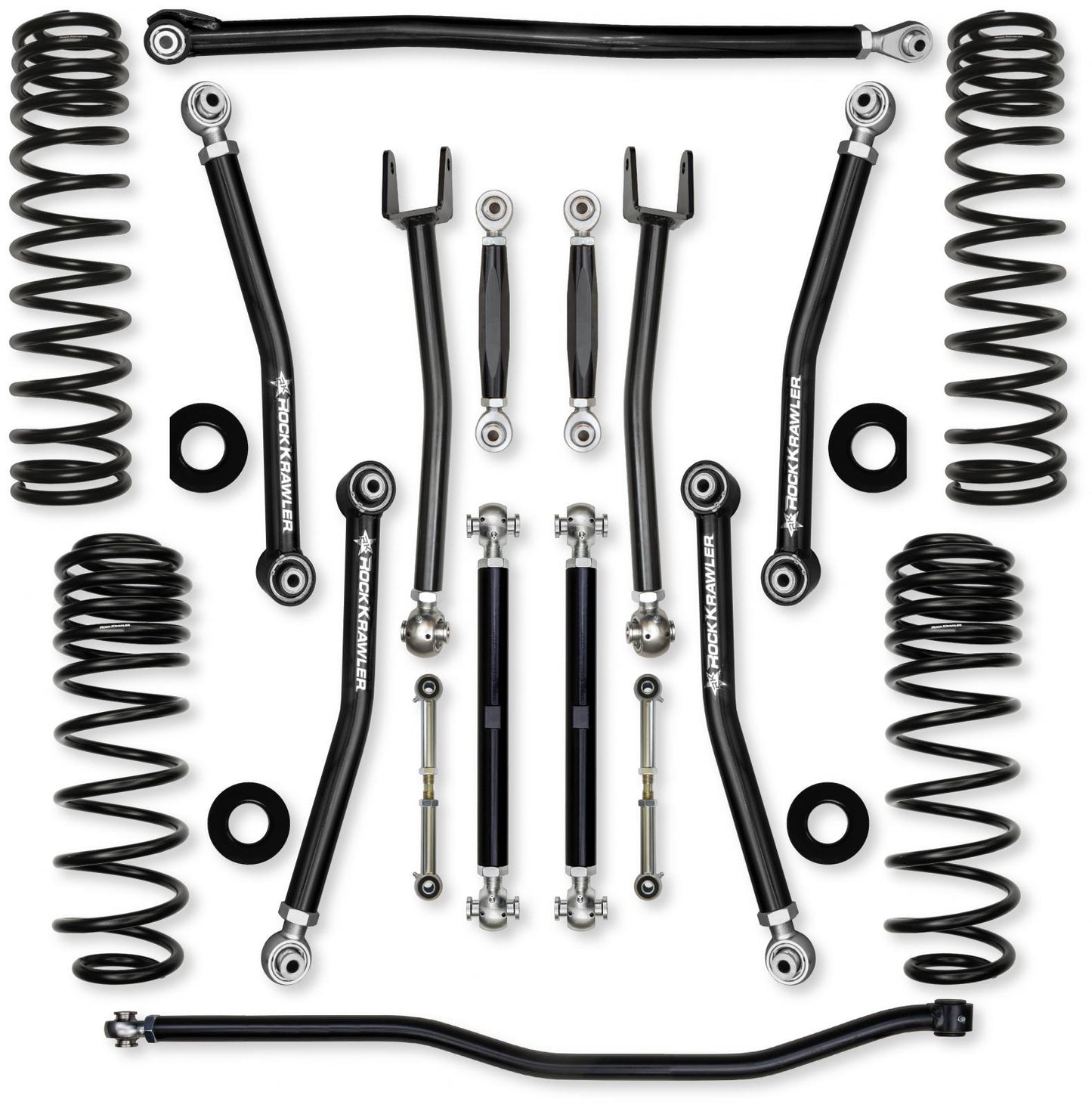 2.5 Inch X-Factor No Limits Mid-Arm Suspension System for Jeep Wrangler JLU 392 Models Rock Krawler-2