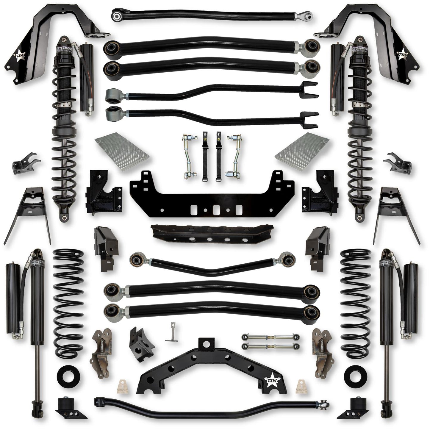 3.5 Inch Adventure X2 Coilover Long-Arm Suspension System for Jeep Wrangler JLU Diesel Models Comp Stage 1 Comp Stage 1 Rock Krawler