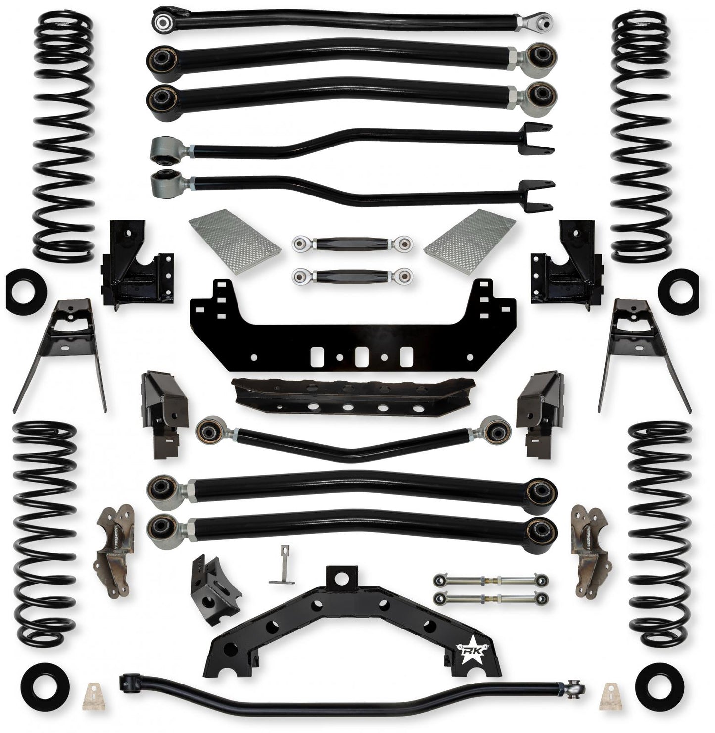 3.5 Inch Adventure X2 No Limits Long-Arm Suspension System for Jeep Wrangler JLU Gas Models Rock Krawler-2