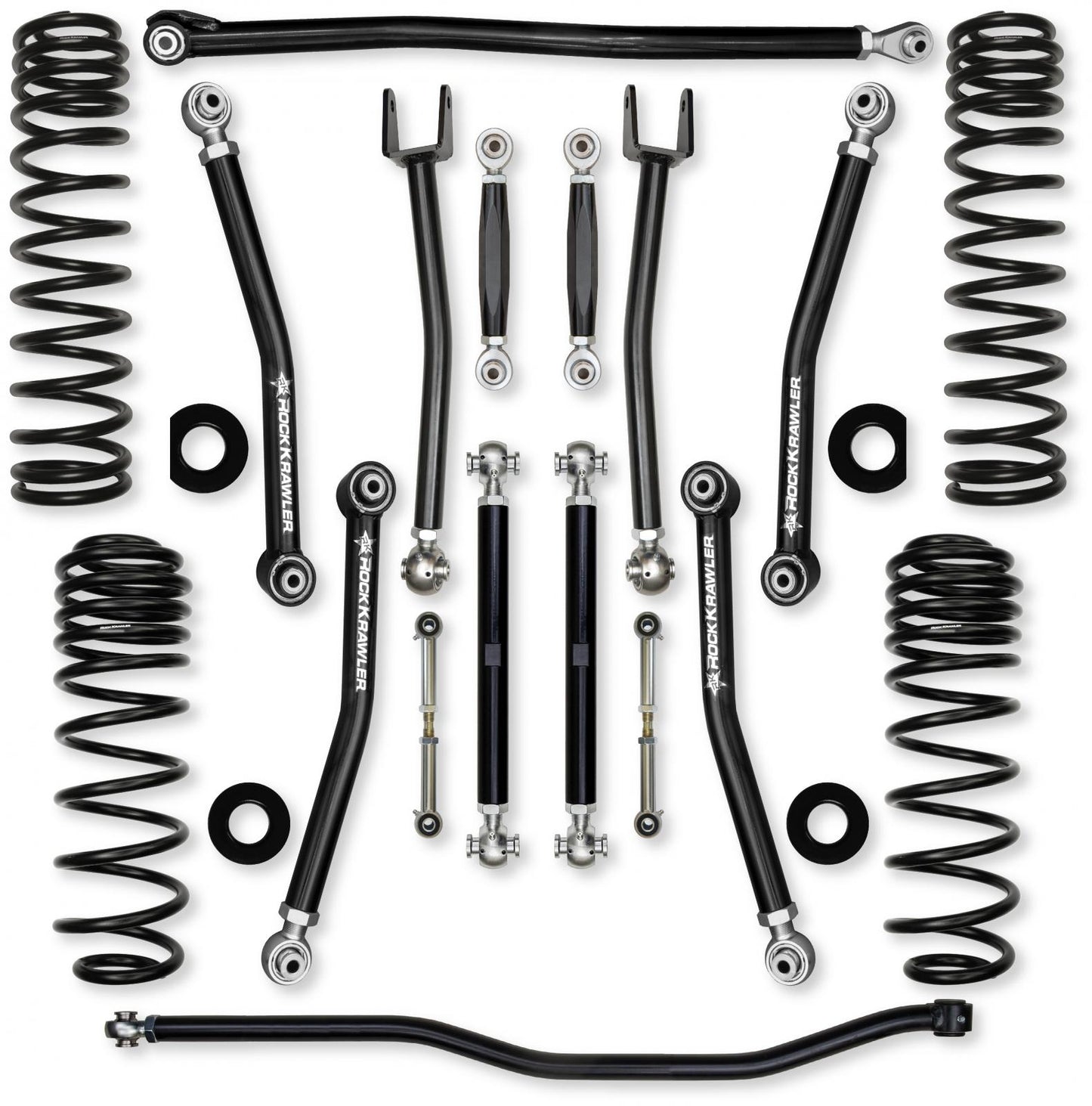 3.5 Inch X-Factor No Limits Mid-Arm Suspension System for Jeep Wrangler JLU 392 Models Rock Krawler-2