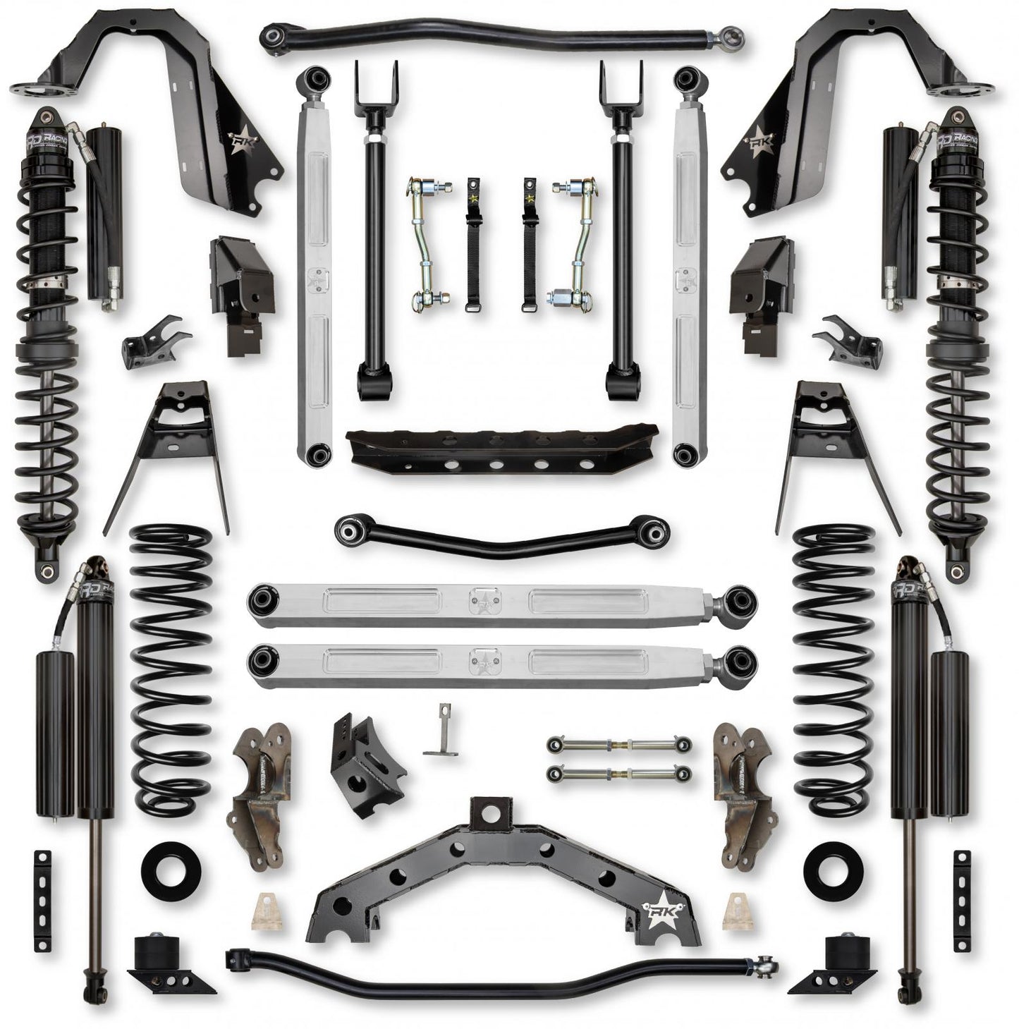 3.5 Inch T-REX Pro Elite Coilover Suspension System for Jeep Wrangler JLU 4XE Models Comp Stage 1 Rock Krawler