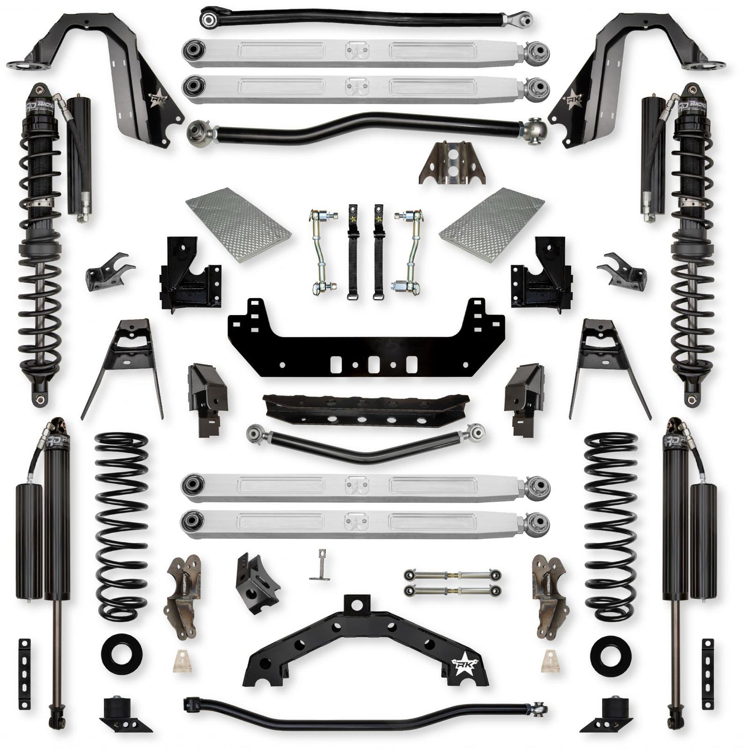 3.5 Inch X-Factor X2 Pro Elite Coilover Long-Arm Suspension System for Jeep Wrangler JLU Gas Models Comp Stage 1 Rock Krawler