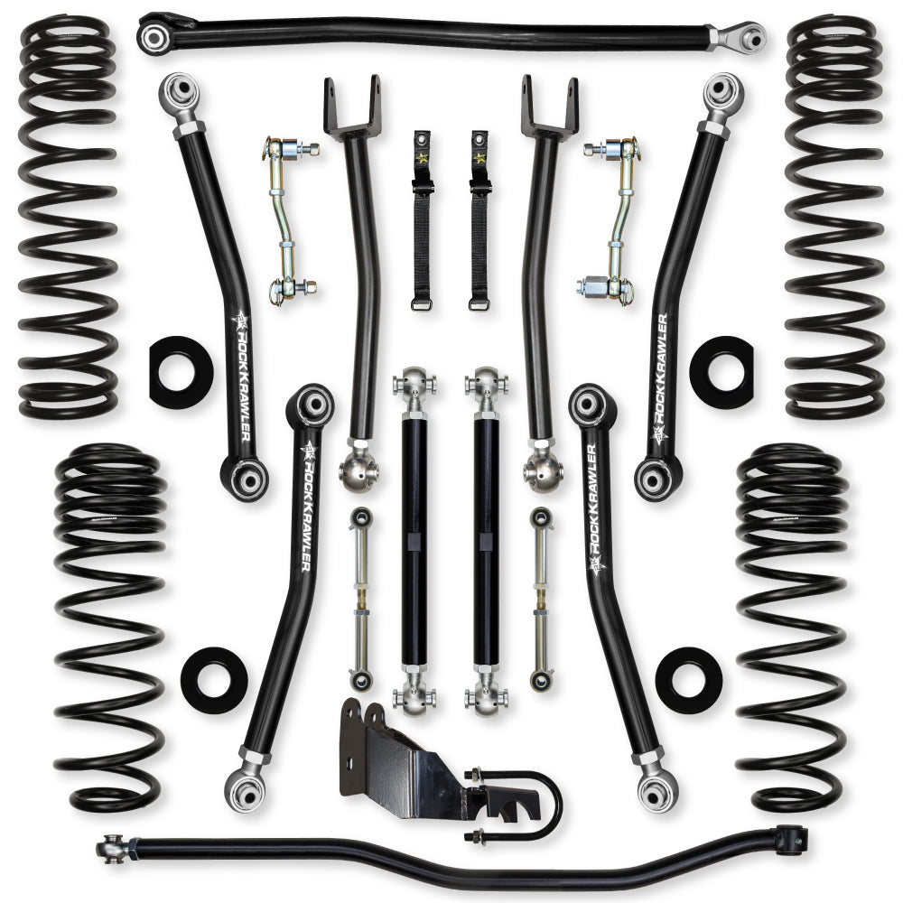3.5 Inch X-Factor Mid-Arm Suspension System for Jeep Wrangler JLU 4XE Models Rock Krawler-2