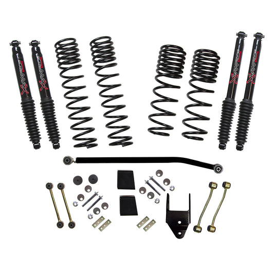 Jeep JL Diesel 3.5-4.0 Inch Dual Rate Long Travel Suspension Lift W/Black MAX Shocks 2020 Wrangler JL Skyjacker-1