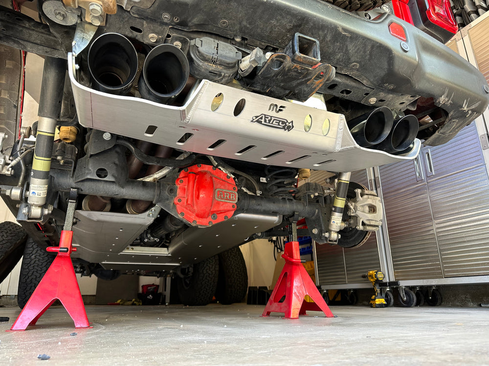 JLU Magnaflow Muffler and Tip Skid - 4 Door 392 Hemi Aluminum Artec Industries-4