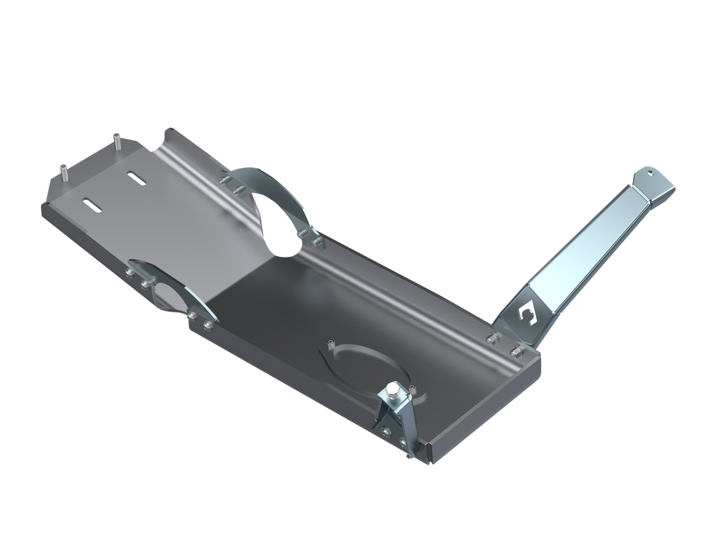 JLU Oil Skid Only With Oil Door - 2 and 4 Door 3.6L Aluminum 21-Present Artec Industries-1