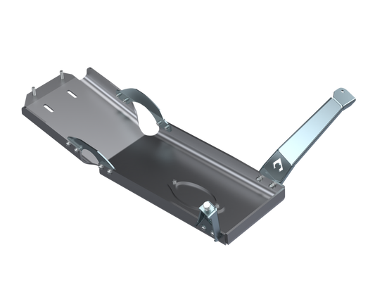 JLU Oil Skid Only With Oil Door - 2 and 4 Door 3.6L Aluminum 21-Present Artec Industries-1