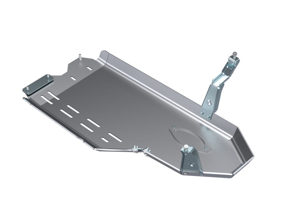 JLU and JT Oil Skid Only With Oil Door - 3.0L Diesel Aluminum Artec Industries-1