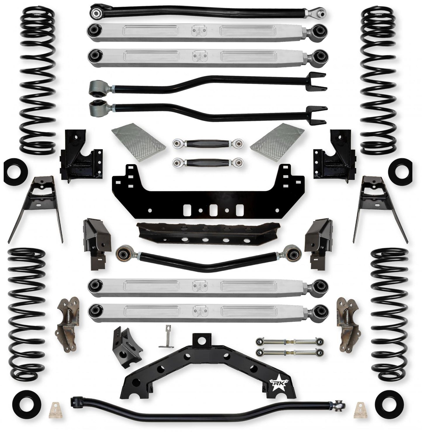 4.5 Inch Adventure X2 Pro Elite No Limits Long-Arm Suspension System for Jeep Wrangler JLU Gas Models Rock Krawler-2