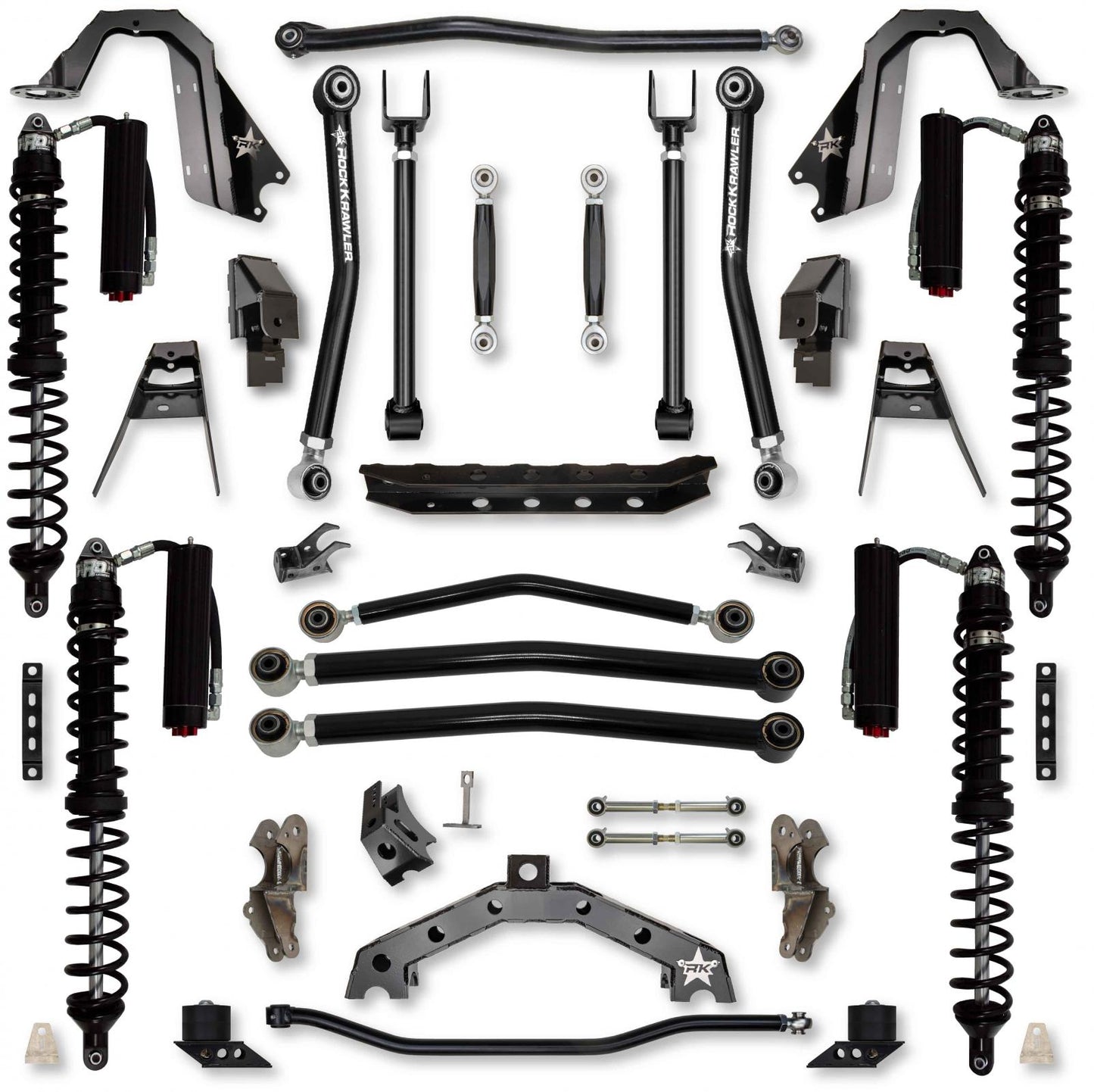 4.5 Inch T-REX Coilover No Limits Suspension System for Jeep Wrangler JLU 4XE Models Trail Runner System Stage 2 Rock Krawler