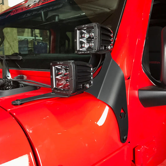 JL A-Pillar Dual Led Cube Light Mount Artec Industries-1