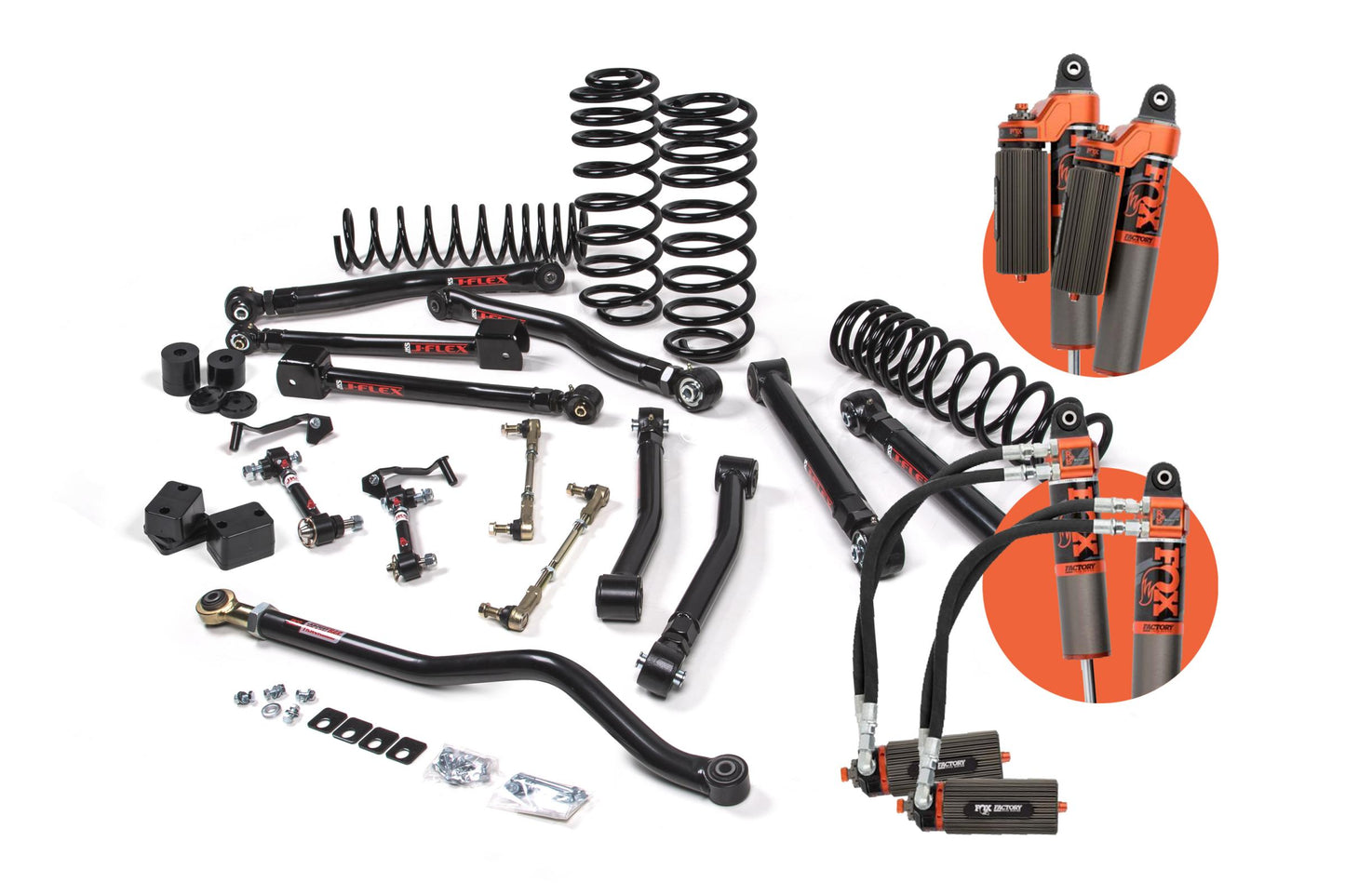 18-24 Jeep Wrangler JL J-Krawl 2.5 Inch 4 Door w/Fox 3.0 Factory Race Series IBP Shocks Diesel JSPEC JKS Manufacturing