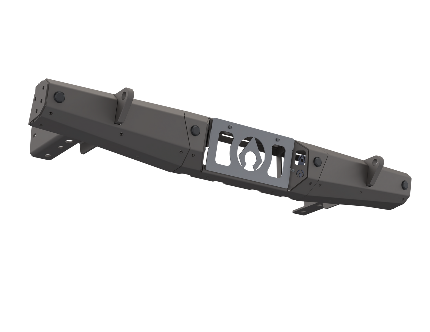 07-Up Jeep Wranger/Gladiator High Clearance Rear Bumper Center Section Raw Steel Artec Industries-2