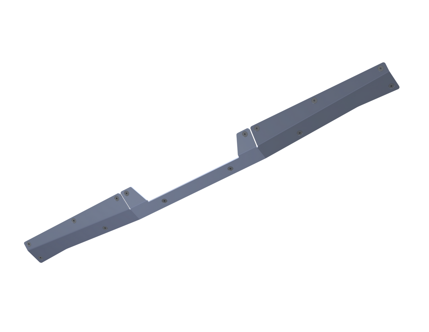 07-Up Jeep Wranger/Gladiator High Clearance Rear Bumper Center Skid Raw Aluminum Artec Industries