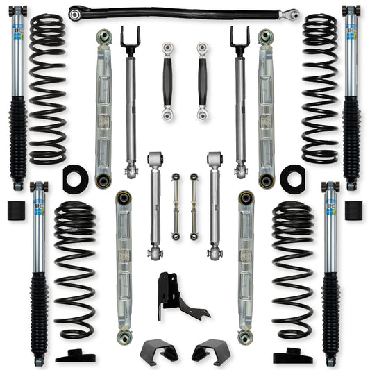 3.0 Inch X-Factor Pro Elite No Limits Mid-Arm Suspension System for Jeep Gladiator JT Rubicon Gas Models Rock Krawler-1