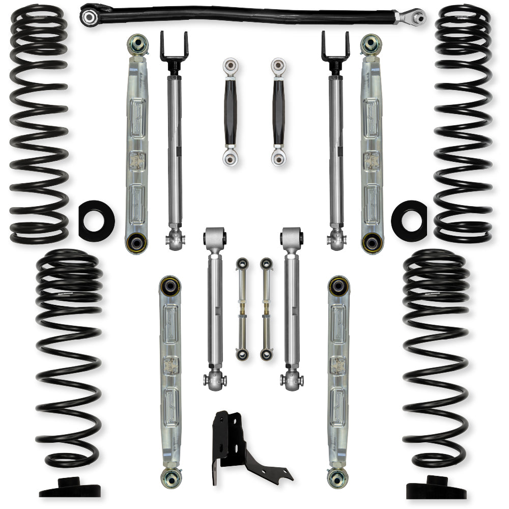 3.0 Inch X-Factor Pro Elite No Limits Mid-Arm Suspension System for Jeep Gladiator JT Rubicon Diesel Models Rock Krawler-2