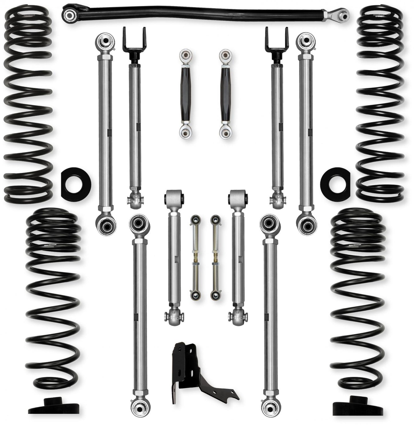 3.0 Inch X-Factor PRO No Limits Mid-Arm Suspension System for Jeep Gladiator JT Rubicon Gas Models With No Shocks Rock Krawler